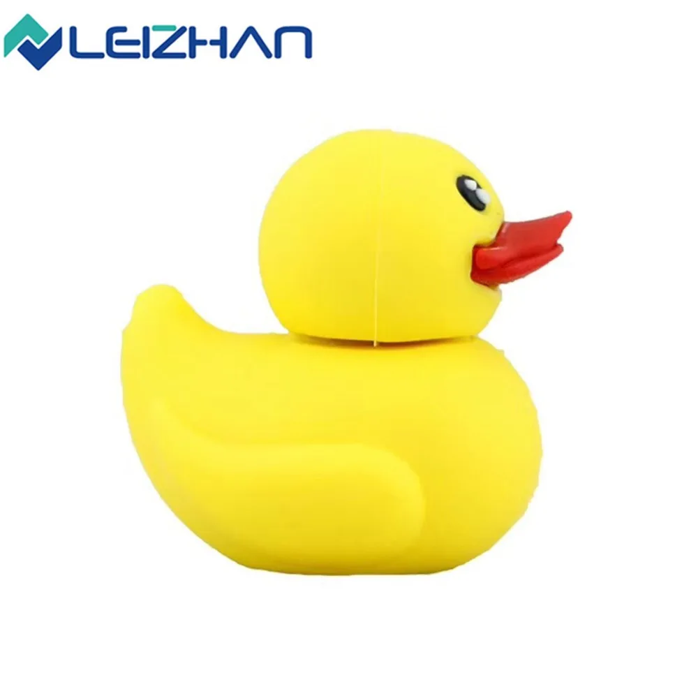 LEIZHAN смешной USB флэш накопитель утка большой палец диск персонажа U 4 ГБ 8 16 32 64 Гб