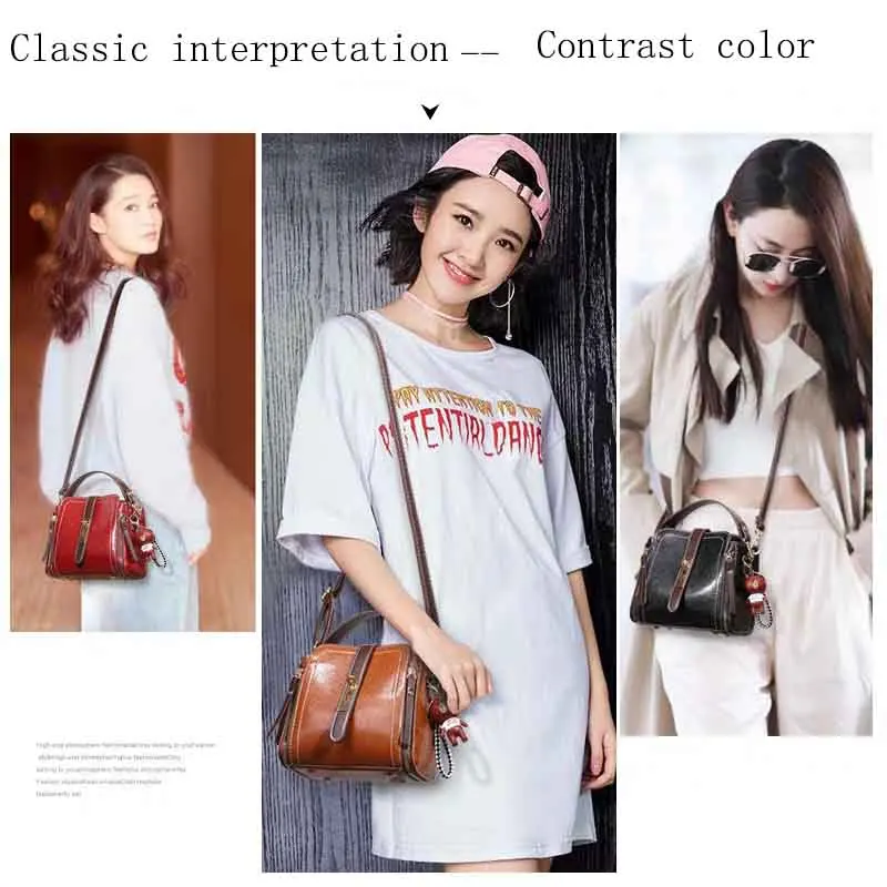 

JUILE Leather Handbags Big Women Bag High Quality Casual Female Bags Trunk Tote Spanish Brand Shoulder Bag Ladies Large Crossbod