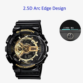 

5 Pcs/Lot Tempered Glass Screen Protector For Casio GA100 GA110 Watch Protective Film 2.5D 9H Transparent for Casio ga100/ 110