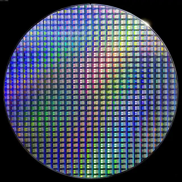 12 Inch Silicon Wafer Integrated Circuit Uncut Geek Toy Ornament ...