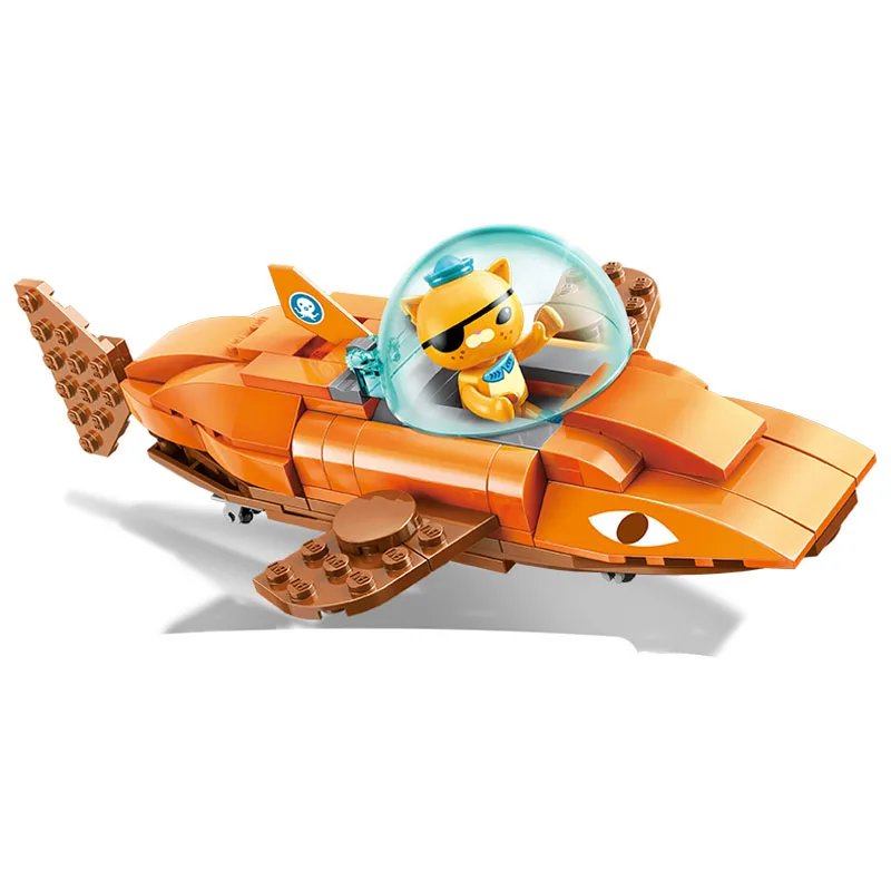 Enlighten Building Block Octonauts GUP-B Тигр Акула автомобиль и kwazii 113 шт. развивающие Кирпичи Игрушка для мальчика подарок-без розничной коробки - Цвет: 3701