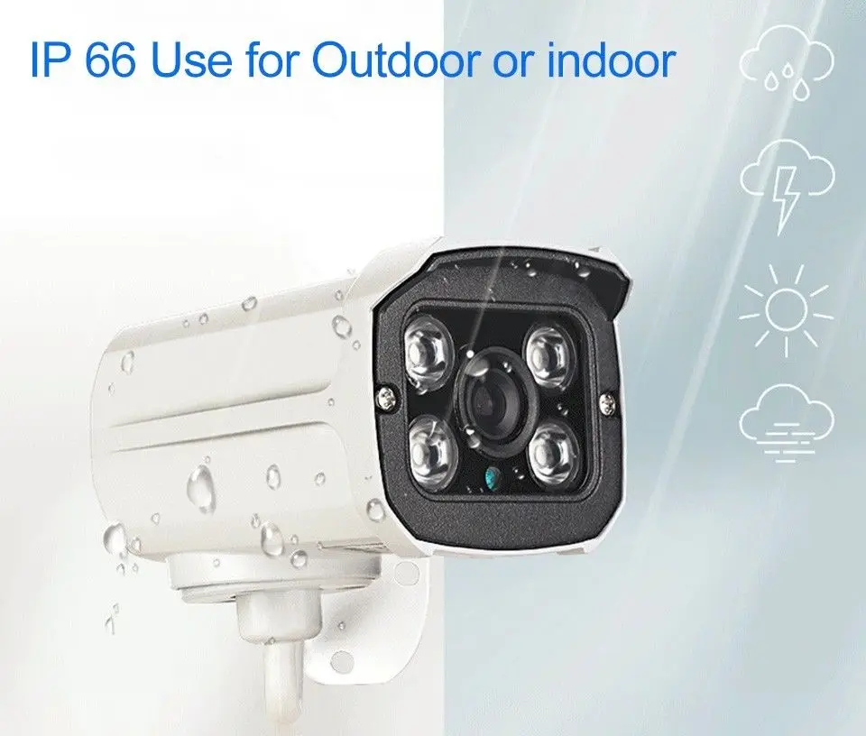 Onvif Wi Fi цилиндрическая ip камера Yoosee 720P беспроводная безопасности со слотом для SD