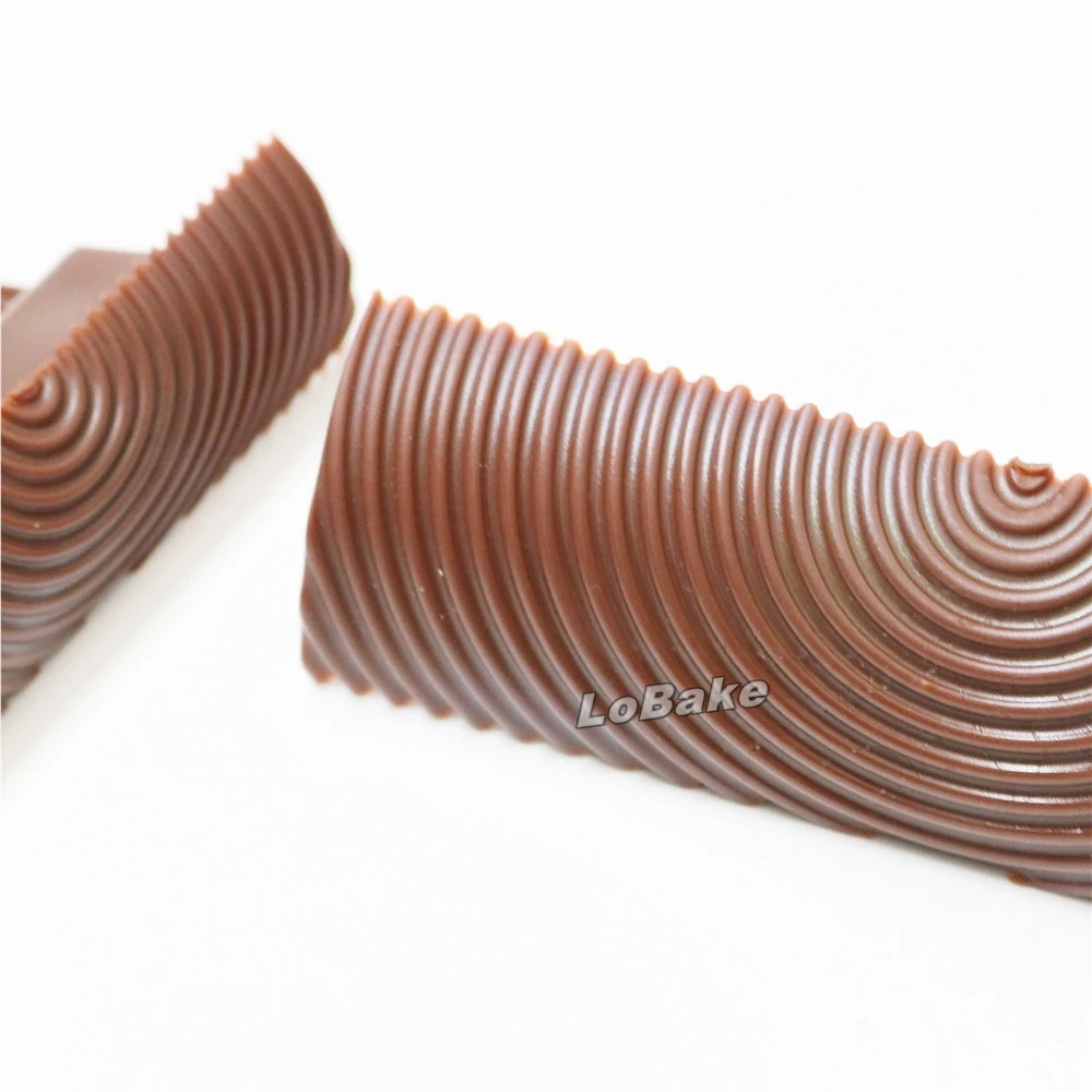 (2pcs/set) 2 sizes Round wood root pastry brushes decoration brush round shape stamp mold for diy chocolate cake pastry tools