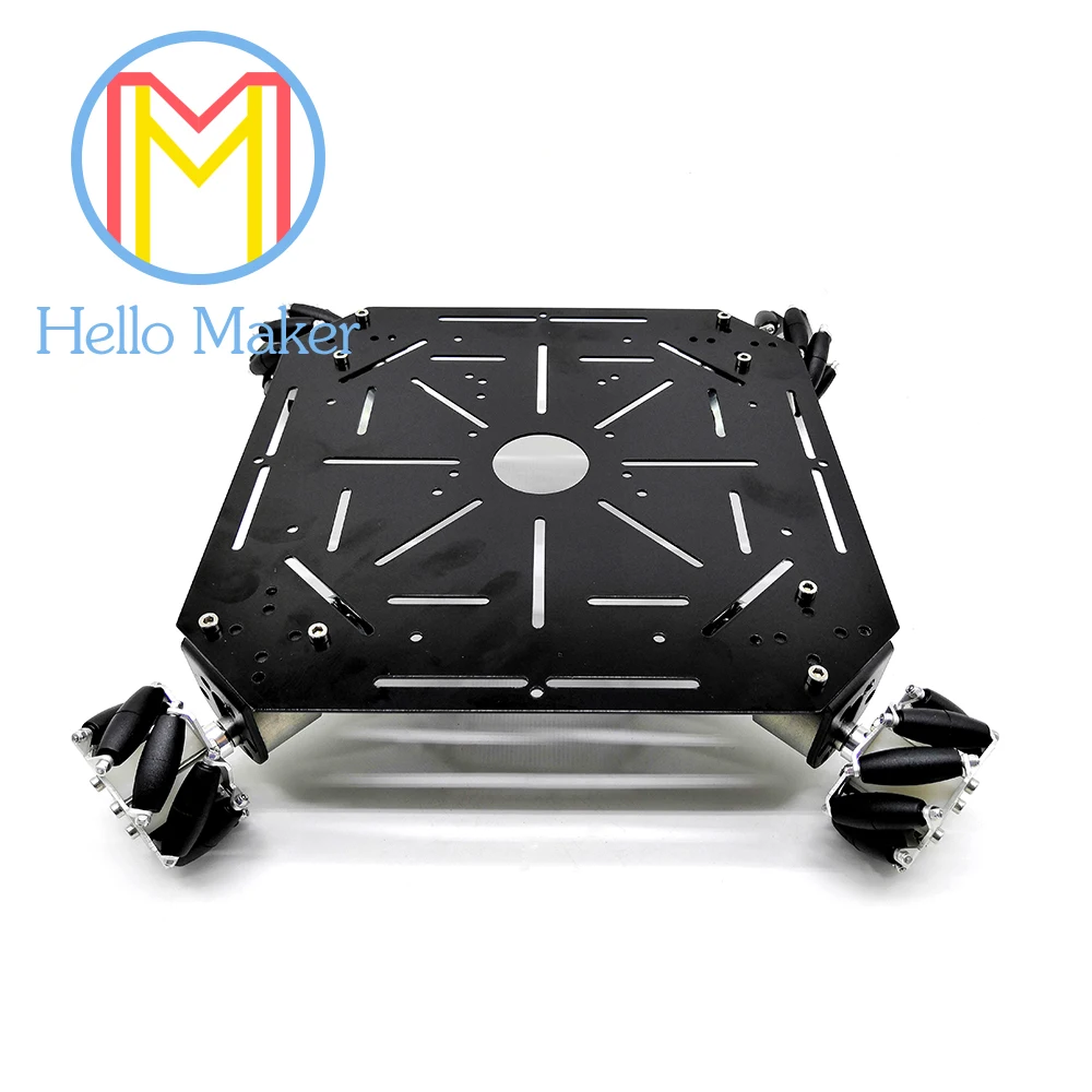 4 WD. 60 мм колесо Mecanum. Алюминий сплава. Мощный мотор. Для любителей DIY. Игрушечный автомобиль. Робот