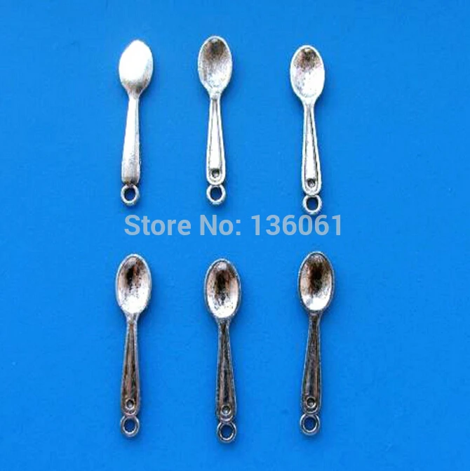 10PCS Vintage Silver Spoon Charms Pendants For Jewelry Making Findings Bracelets Crafts Handmade Accessories DIY Gifts X272 | Украшения и