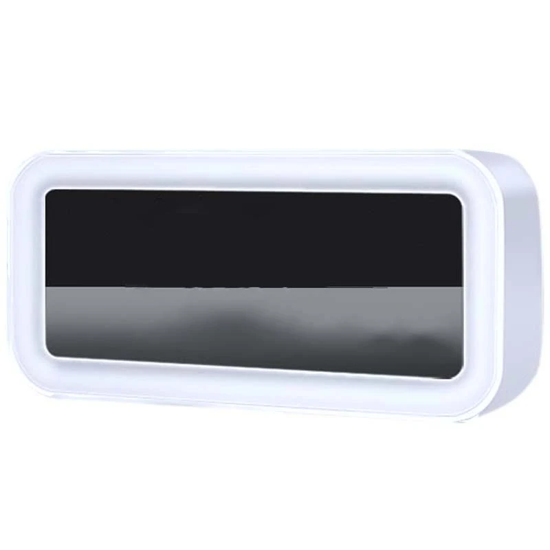 White Горячая двойной Usb зарядка смарт-цифровой будильник с регулируемой светодиодной подсветкой Функция повтора МУЗЫКИ будильник - Цвет: White