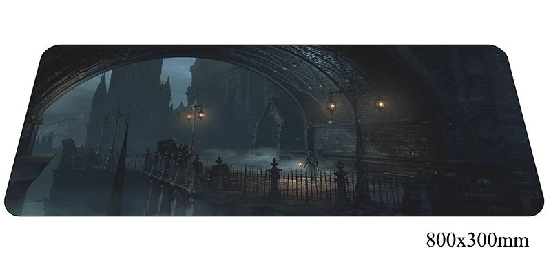 Size 800x300X2MM Коврик для мыши bloodborne, высококлассный компьютерный геймер, mause, коврик 800x300X2 мм, лидер продаж, коврик для мыши, эргономичный гаджет, настольные коврики - Цвет: Size 800x300X2MM