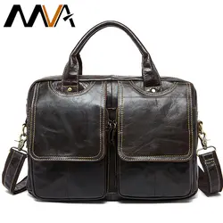 Мужская сумка-портфель мужская сумка из натуральной кожи мужская сумка 14 дюймов деловая сумка для ноутбука для мужчин портфель s кожаная