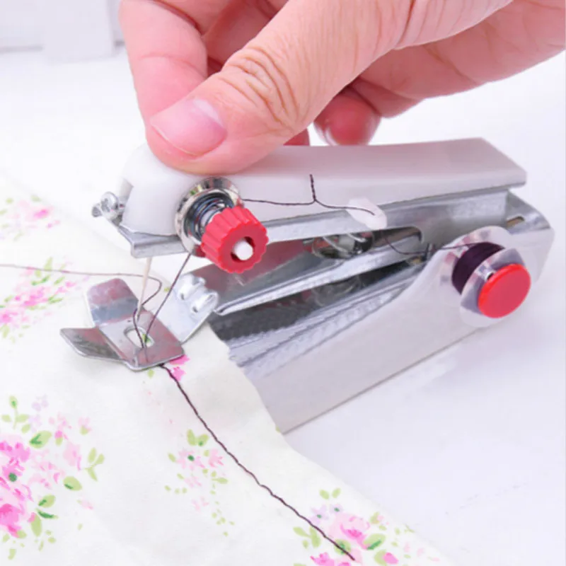 Mini Sewing Machine Manual Portable DIY Needlework Cordless Home Travel