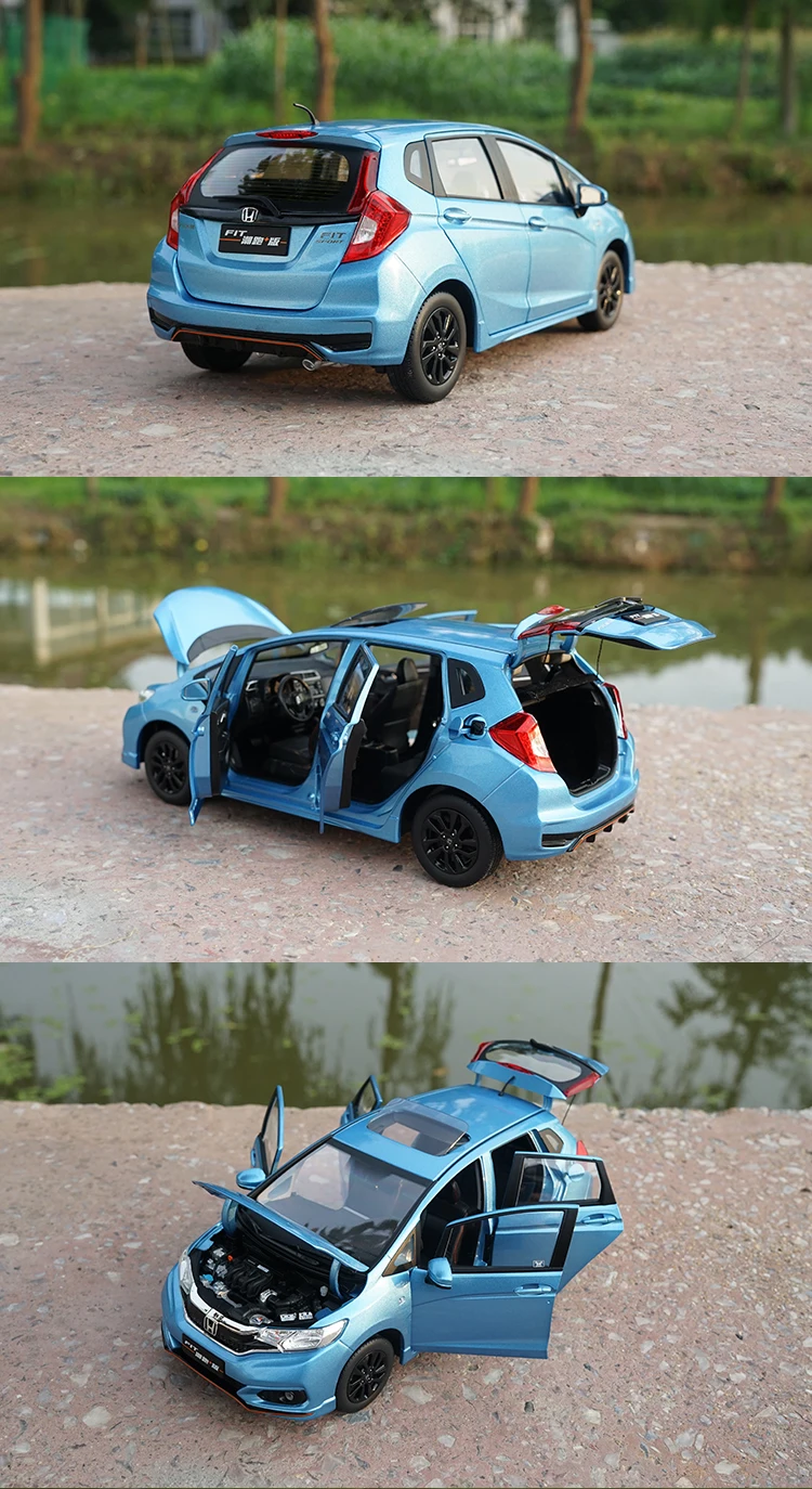 1/18 Honda FIT спортивный автомобиль из литого металла модель игрушки подарок для мальчика девочки Коллекция