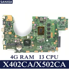KEFU X402CA Laptop motherboard for ASUS X402CA X502CA X402C X502C X402 X502 Test original mainboard DDR3L 4G RAM I3 CPU