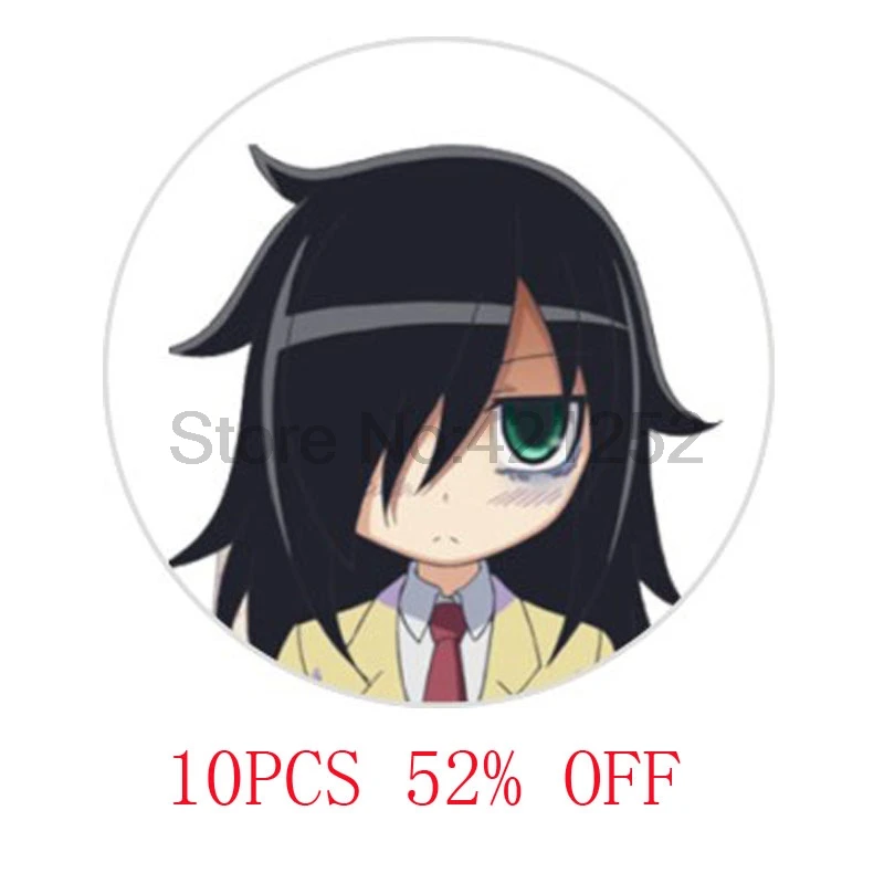 

WataMote Its Not My Fault That Im Not Popular No Matter How I Look at It Tomoko necklace keyring bookmark cufflink earring