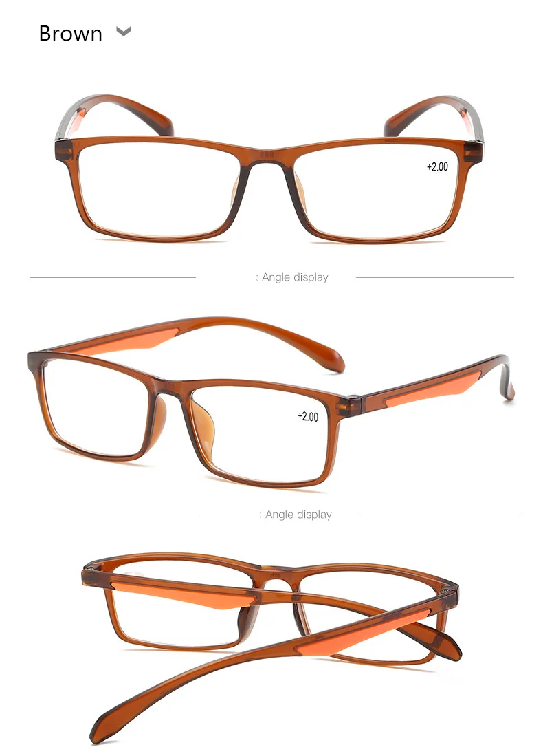 TR90 очки для чтения для мужчин и женщин, очки для дальнозоркости, прозрачные линзы, диоптрий+ 1,0 1,5 2,0 2,5 3,0 3,5