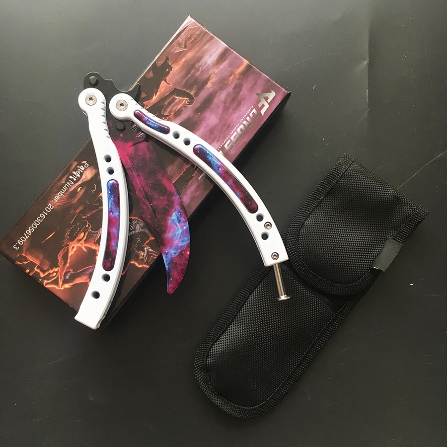 Cs go бабочка в ноже balisong керамбит складной нож Лезвие подарок тренировочный