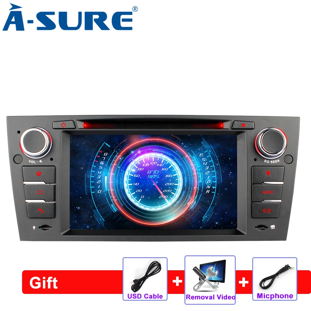 

A-Sure 1 Din 7" Car Radio GPS DVD Player Stereo Navigation For BMW E90 E91 E92 E93 Navi 318 320 325 330 330 3er Car Multimedia