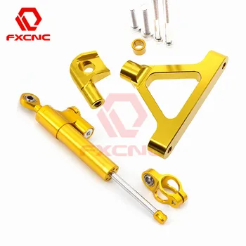 

For Kawasaki ZX6R ZX 6R 2007-2008 CNC Motorcycle Stabilize Steering Damper Bracket Mounting Kit Support