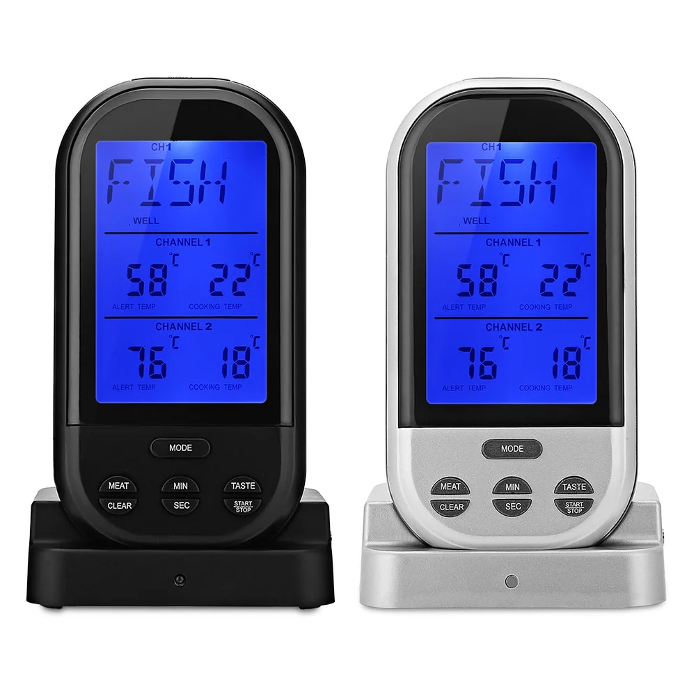 

New TS - K32 Digital Cooking Food Meat Thermometer with Upgrade Dual Probe Timer Alarm Wireless 433MHz Household Thermometer