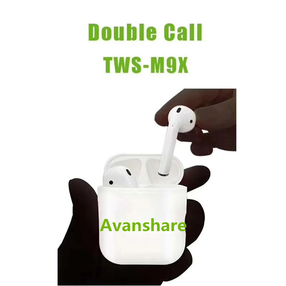 

Avanshare M9X earphone Twins Wireless Stereo Earphone Touch Key Bluetooth Earbuds Headphones With Charging Box For Iphone X