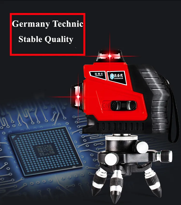 2018 New 12Lines 3D Laser Level Self-Leveling 360 Horizontal And Vertical Cross Super Powerful Red Laser Beam Line