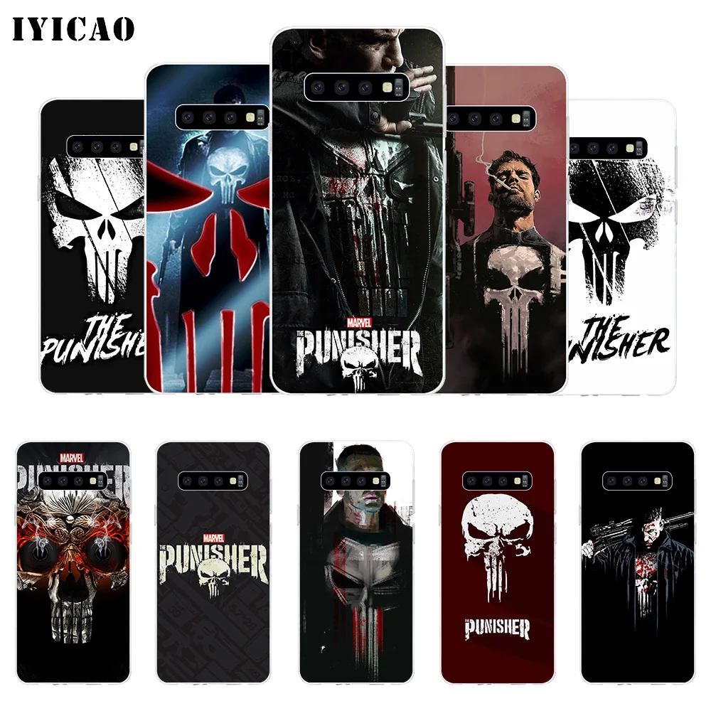 IYICAO Мягкий силиконовый чехол для телефона с черепами Samsung Galaxy S10e S10 S9 S8 Plus S7 Edge из