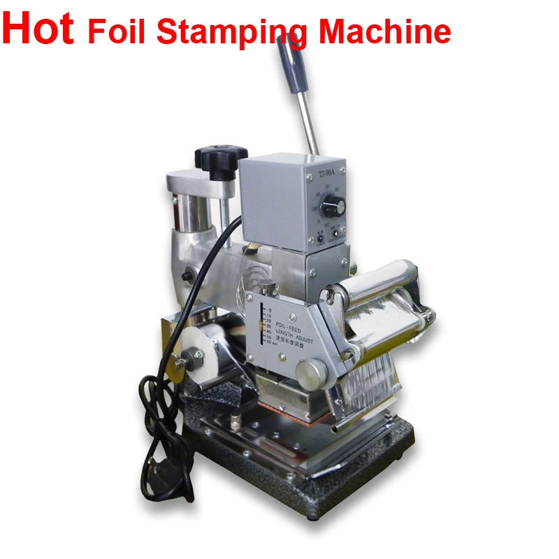 Best Quality Manual Hot Foil Stamping Machine Leather Printer Creasing Machine Marking Press Embossing Machine