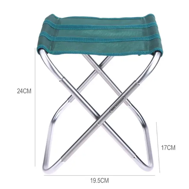 Aluminum Alloy Oxford Cloth Folding Fishing Chair Portable Outdoor Aluminum Alloy Oxford Cloth Folding Fishing Chair Portable Outdoor Foldable Sitting Stool Camping Picnic Seat