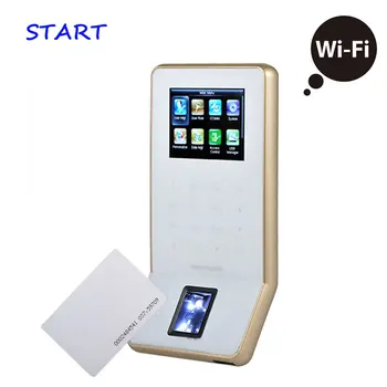 

Free Shipping ZK F22 ZK Biometric Fingerprint Time Attendance With 125KHZ RFID Card Reader Door Access Control System With WIFI