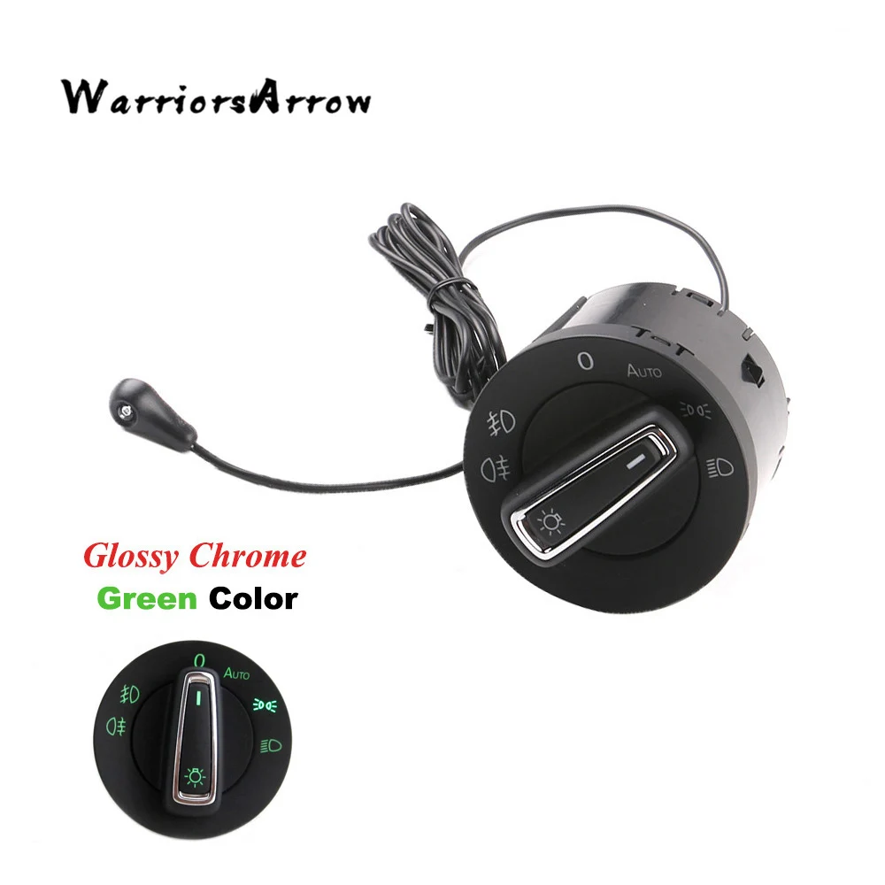 WarriorsArrow автоматический головной светильник, светильник-переключатель, модуль датчика, обновленный хром для Skoda Octavia Superb