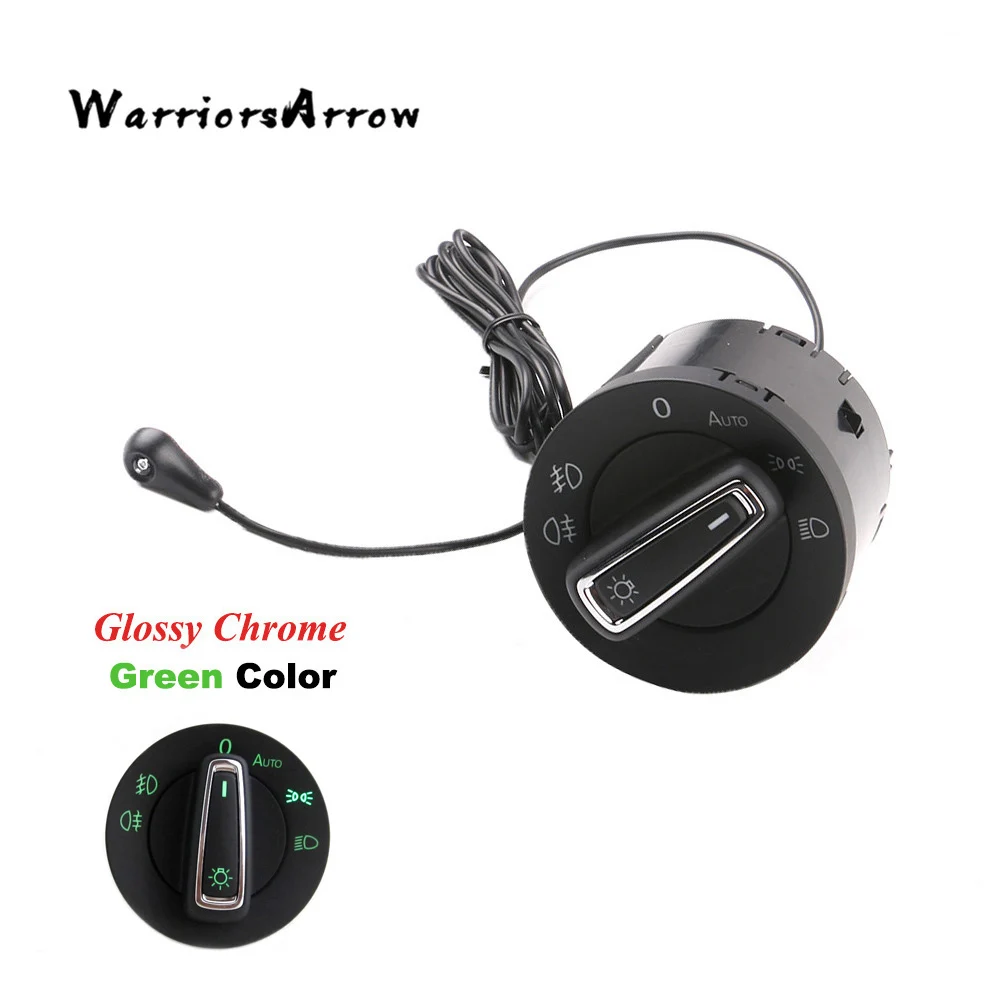 

WarriorsArrow AUTO Headlight Head Lamp Switch Light Sensor Module Upgrade Chrome For Skoda Octavia 2015 2016 2017 Superb 2016+