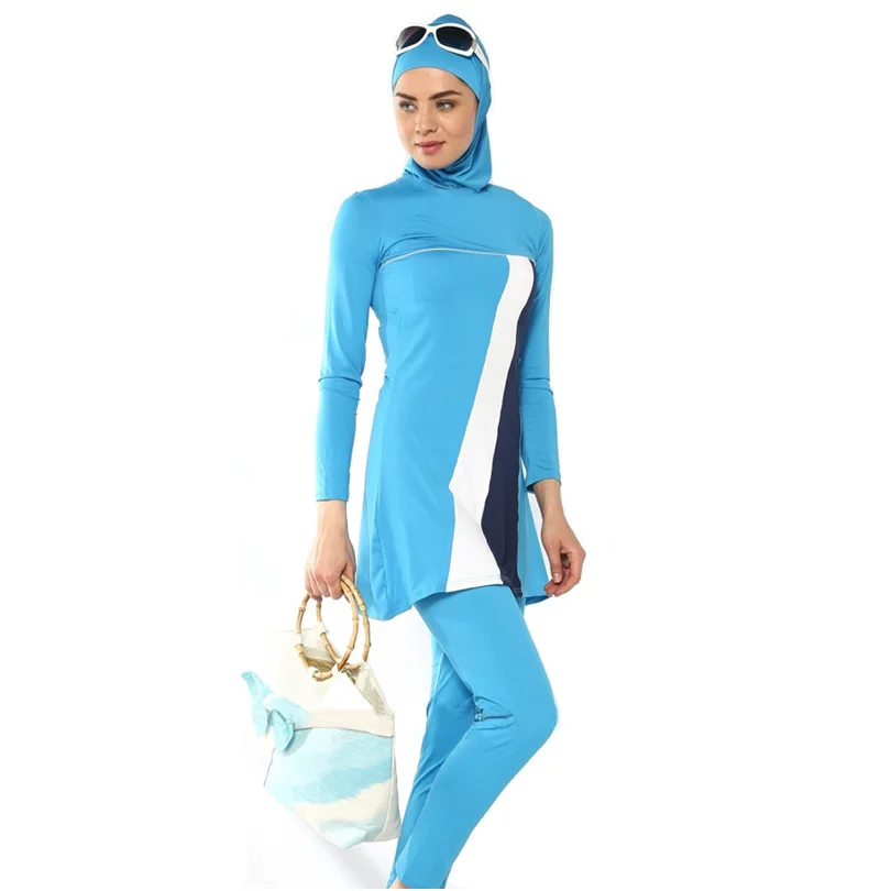 4XL-S мусульманский женский купальник Maillot de bain хиджаб Турецкая одежда хиджаб индонезийский Полный женские купальники Буркини