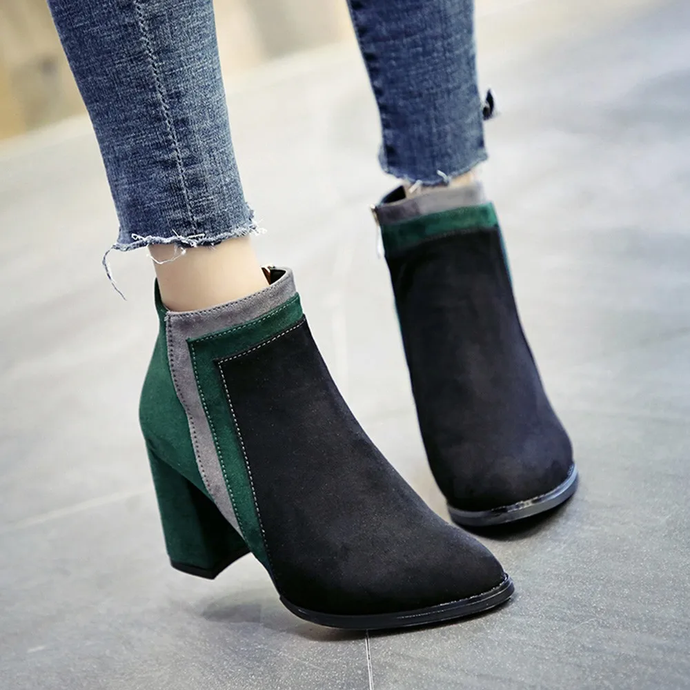 YOUYEDIAN/Женская обувь Зимние женские ботильоны Теплые сапоги до колена botas mujer invierno