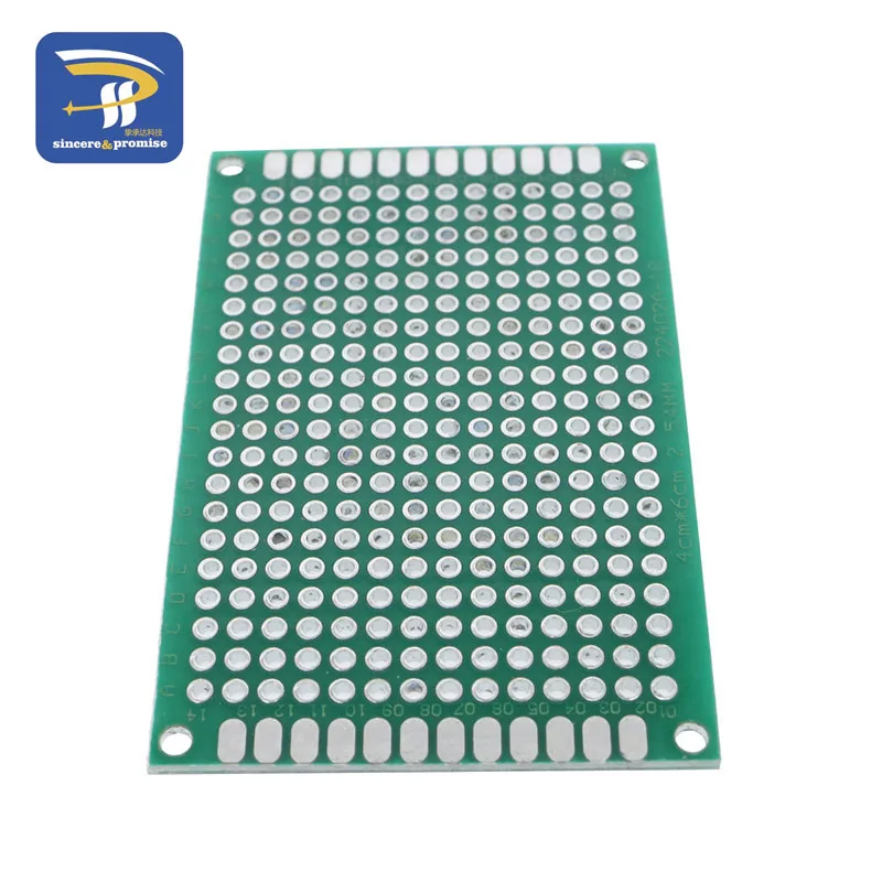 5 шт. 4x6 см Прототип PCB 4*6 Панель двойное покрытие/лужение PCB универсальная доска двухсторонняя печатная плата 2,54 мм доска