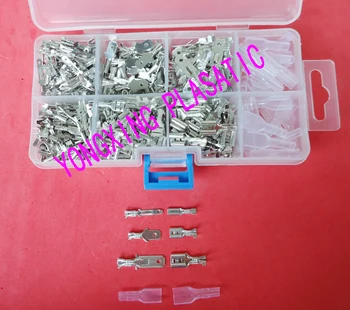 

480pcs/box 2.8/4.8/6.3 male and female insulated terminal block sleeves kits