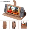 Sac en cuir Portable pour interrupteur Nintendo, sac en cuir pour rangement de cartes de jeu multifonctionnelles, étui pour accessoires de Console de nouvel interrupteur ► Photo 1/6