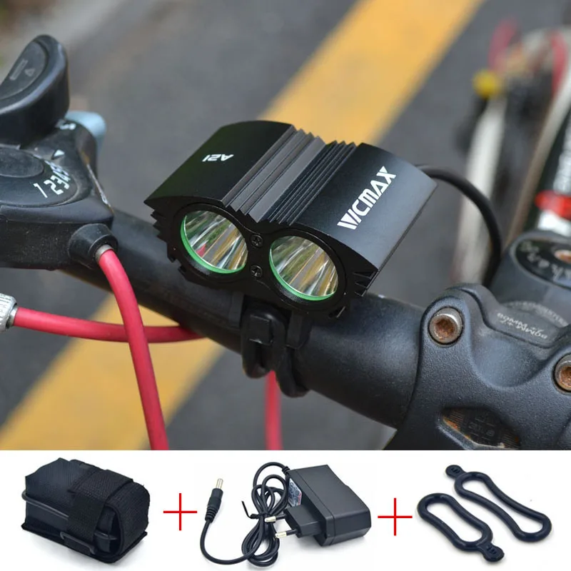 5000 Lumens 2x U2 LED Bicycle Front Light XML U2 LED MTB Mountain Cycling Bike Light Spotlight