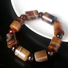 Natural Chalcedony Agate Bracelet