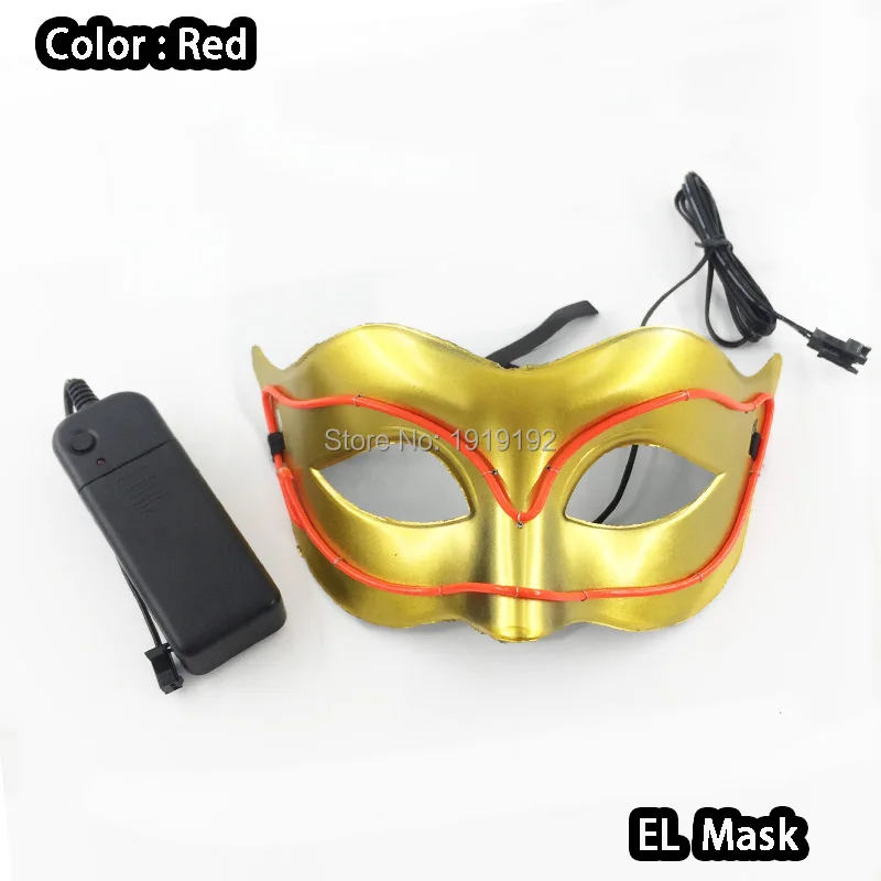 Women Sexy Cosplay Half Eyes Mask Bunny Fox Animal Mask Masquerade LED Glasses Carnival Fancy Glow Party Supplies
