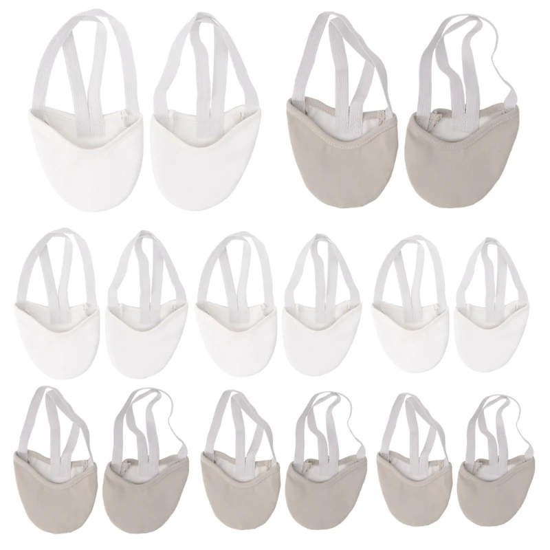 

Half Faux Leather Sole Ballet Point Dance Shoes Rhythmic Gymnastics Slippers
