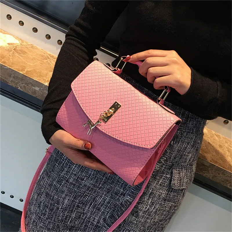 Women Fashion Deer Handbag Hasp Bag Shoulder Bag Tote Ladies Messenger Bag15