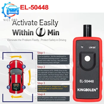 

2019 hot selling EL50448 Auto Tire Presure Monitor Sensor OEC-T5 EL 50448 For G-M/Opel/SPX EL-50448 TPMS Reset Tool