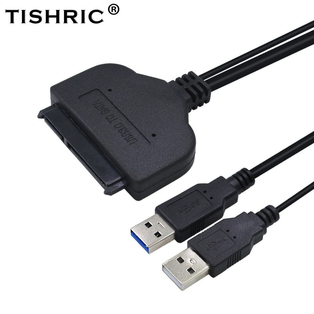 Адаптер TISHRIC Molex Sata 3 0 7 15 22Pin к Usb чехол 2 5 Hdd Ssd Dvd конвертер внешний мощный кабель для