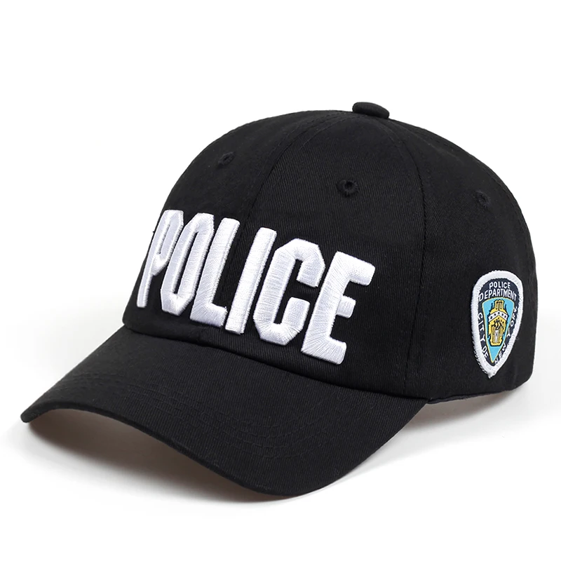Бренд, новинка, модная мужская Кепка с надписью «POLICE», Повседневная хлопковая бейсболка для женщин, летняя кепка, высокое качество, Bone