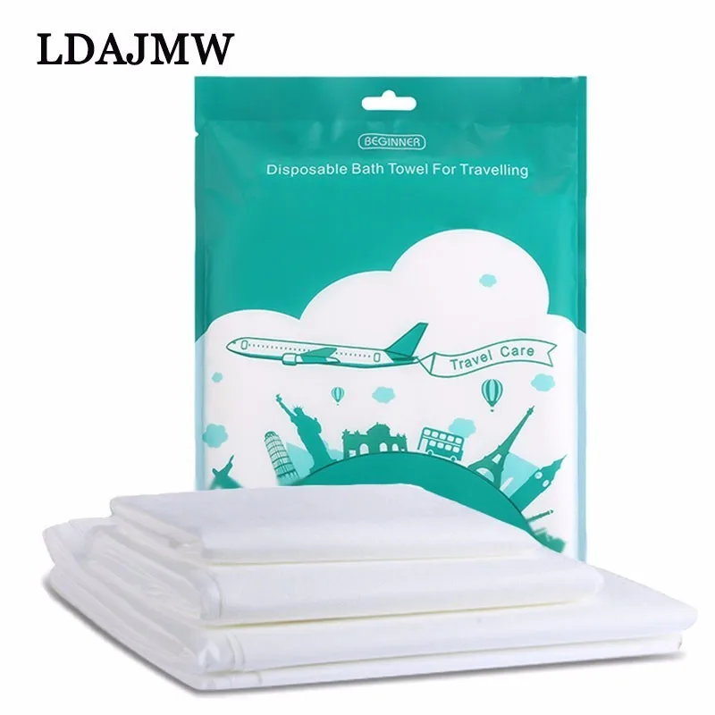 LDAJMW 2018 Travel Disposable Bath Towel 70*140cm Cotton Spunlace Non
