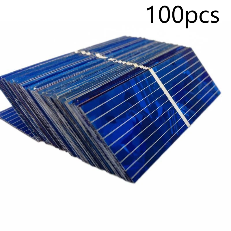 ABHU-100Pcs солнечная панель Солнечная батарея Diy зарядное устройство 0,5 V 320Ma 52X19Mm