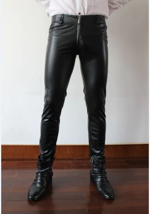 28 36 ! Hot sale Men's new clothing Tight elastic 2018 male leather
