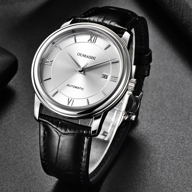 2019 جديد OUMASHI 40 مللي متر التلقائي ساعات آلية ميوتا حركة الترفيه للماء جلدية ووتش الرجال 2019 جديد OUMASHI 40 مللي متر التلقائي ساعات آلية ميوتا حركة الترفيه للماء جلدية ووتش الرجال