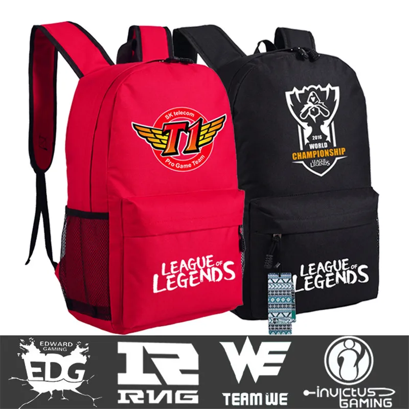  WE Term DOTA League of legends LOL OMG WE S6SKT1 Backpack Book Students Shoulder Bag Cosplay Gift 4