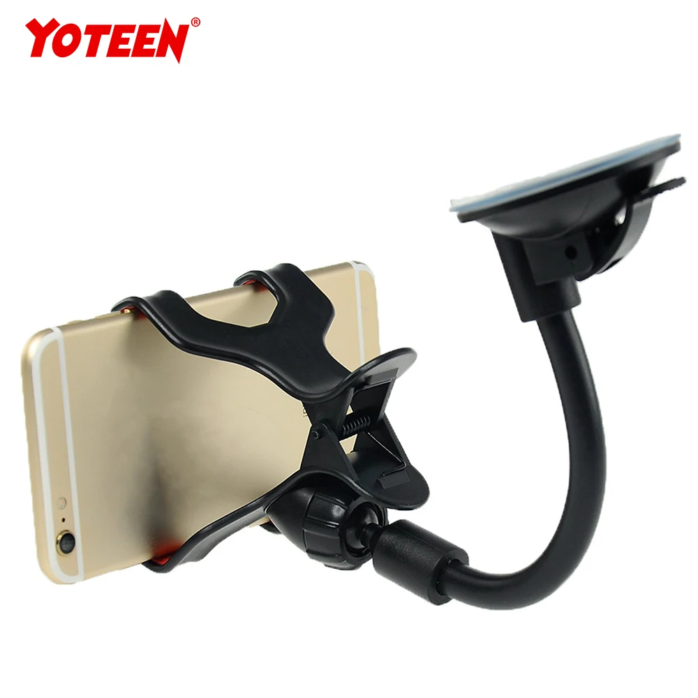 

Yoteen Car Holder Mobile Phone Universal Clip 360 Degree Rotating Windshield Dashboard Holder for iPhone X for Samsung