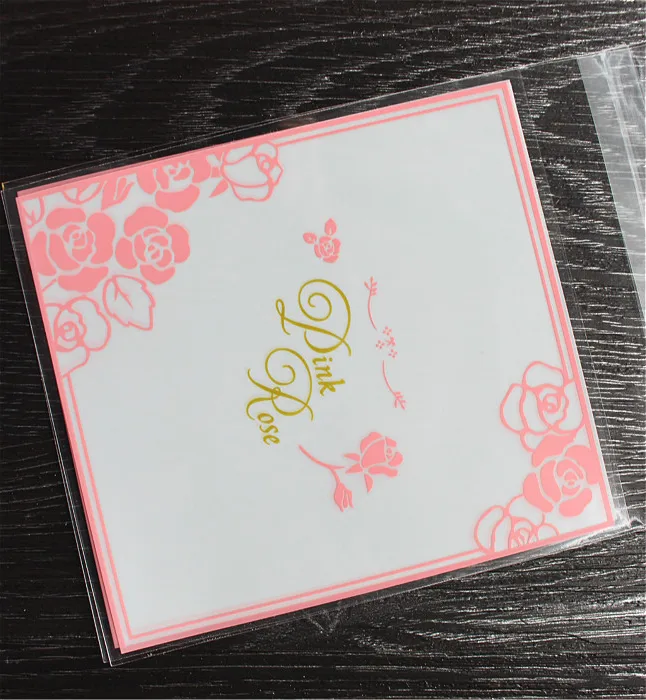 100 шт. 7x7 + 3 см элегантный розовый Rose Bakery Cookie конфеты сладкий печенье подарок Мыло