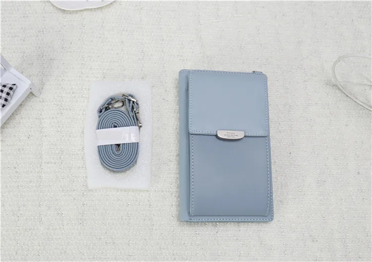 FengDong мини crossbody телефон сумка с плечевым ремнем женский кожаный кошелек женский длинный кошелек для кредитных карт подарки девочек